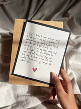 English Wish Note for your Loved One | Greeting Card
